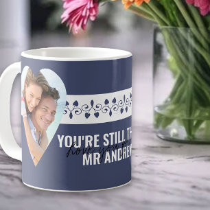 Taza De Café Eres todavía el único Fotos del corazón Azul Perso