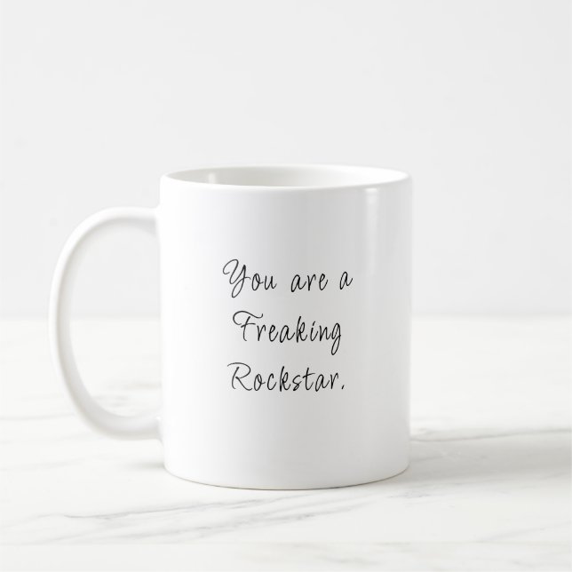 Taza De Café Eres un confuso peluche Rockstar (Izquierda)