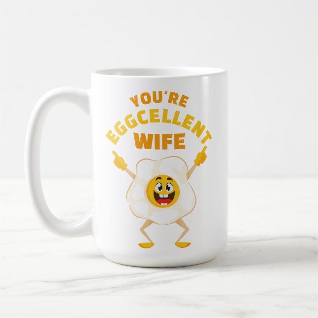 Taza De Café Eres un excelente Aniversario de la Esposa Huevo g (Izquierda)
