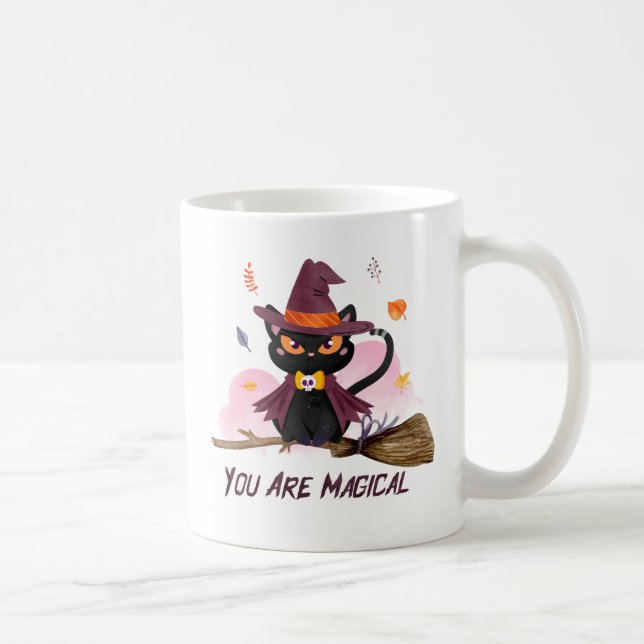 Taza De Café Eres Un Gato Brujo Magnífico (Derecha)