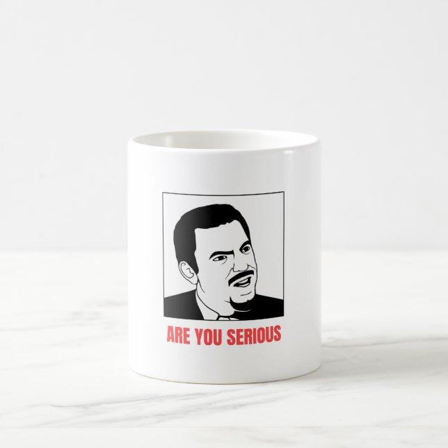 Taza De Café ¿Eres un meme serio? (Centro)