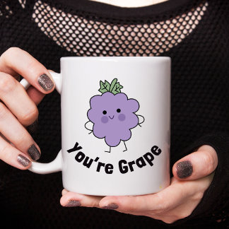 Taza De Café Eres un tonto gracioso de la uva - diseño lindo y