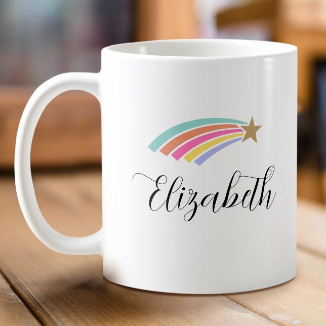 Taza De Café ¡Eres una estrella! Nombre personalizado del arcoi (Subido por el creador)