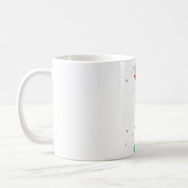 Taza De Café Eres una familia de Navidades enojados Elf Lover (Izquierda)