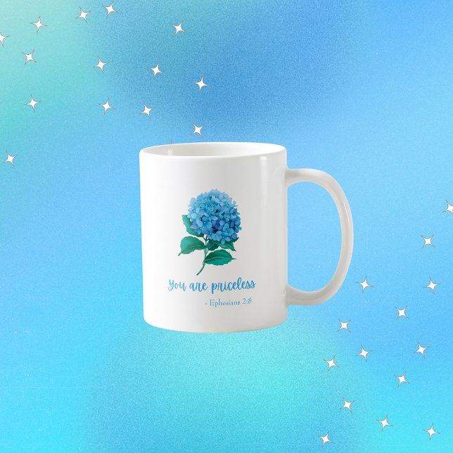 Taza De Café Eres Una Fila Cristiana Invalorable, Floral Modern (Subido por el creador)