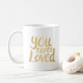 Taza De Café Eres una tipografía querida Inspiradora cita oro