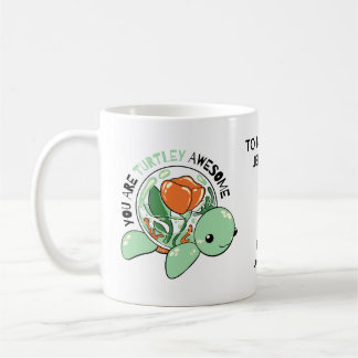 Taza De Café Eres Una Tortuga Impresionante Suculenta Flor