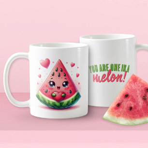 Taza De Café Eres Único en un Melón Amor Divertido por Sandía