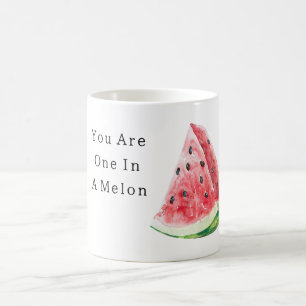 Taza De Café Eres uno en un melón de sandía