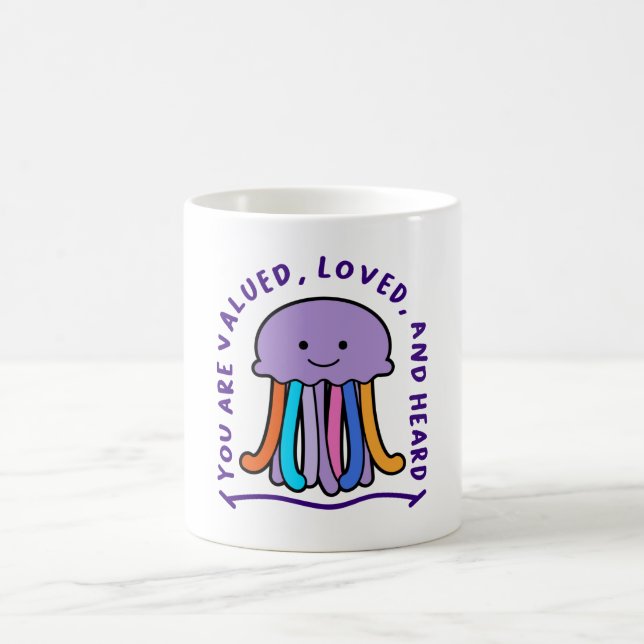 Taza De Café Eres valorado, querido y escuchado (Centro)