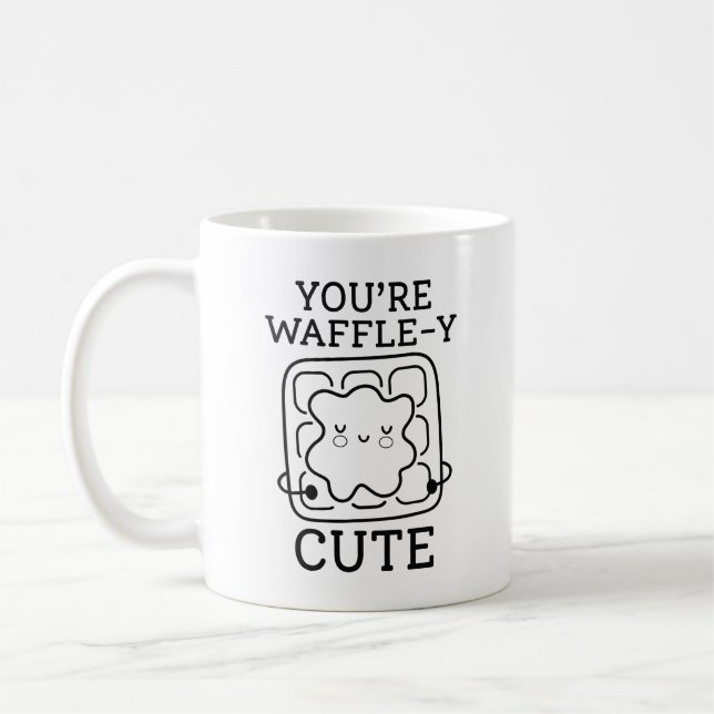 Taza De Café Eres Waffle-Y Cute (Izquierda)