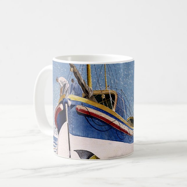 Taza De Café Eric Ravilious - Lifeboat, (Anverso izquierdo)