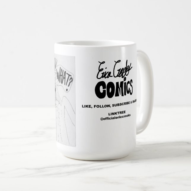 Taza De Café Erica Crooks Comics: estafa de concurso televisivo (Anverso derecho)