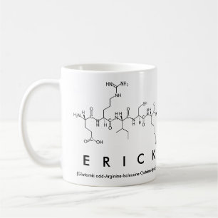 Taza De Café Erick peptide name mug