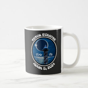 Taza De Café Erie Pennsylvania Eclipse Solar Total Abril 2024