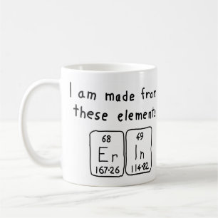 Taza De Café Erin regular nombre de tabla mug