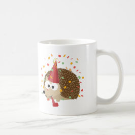 Taza De Café Erizo de fiesta con confeti