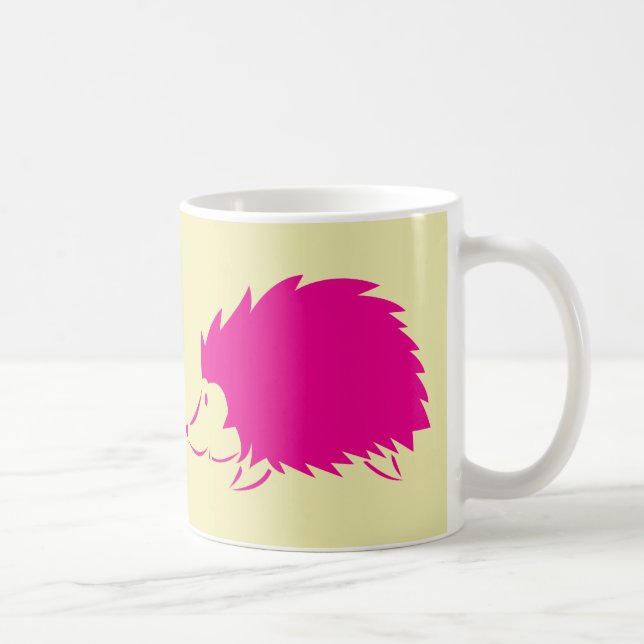 Taza De Café Erizo de las rosas fuertes (Derecha)