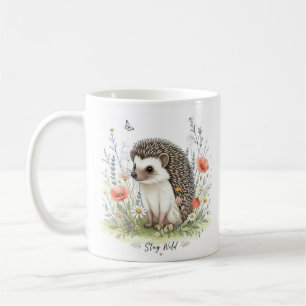 Taza De Café Erizo del bosque salvaje y lindo
