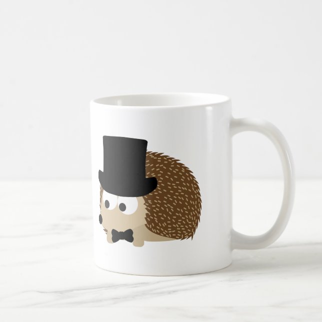 Taza De Café Erizo Elegante (Derecha)