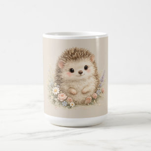 Taza De Café Erizo europeo adorable jardín 