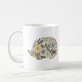 Taza De Café Erizo Floral Boho