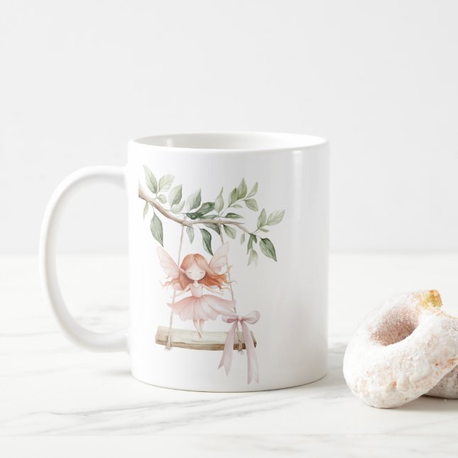 Taza De Café Erizo Hada Pelirroja (Con donut)