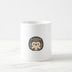 Taza De Café Erizo Pequeño – Ilustración Kawaii Adorable