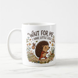 Taza De Café Erizo Viajero Adorable con Piernas Pequeñas