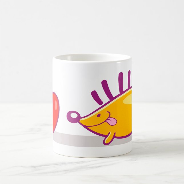 Taza De Café Erizo Y Una Manzana (Subido por el creador)