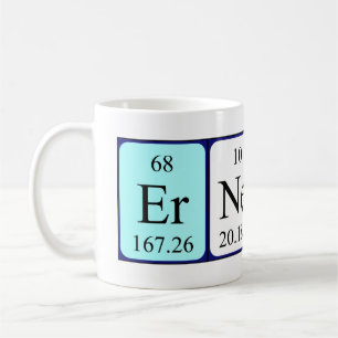 Taza De Café Ernest periódica table name mug