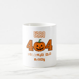 Taza De Café Error 404 Costume No Encontrado Gracioso Halloween