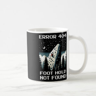 Taza De Café Error 404 – Diseño de píxeles de escalada de apoyo