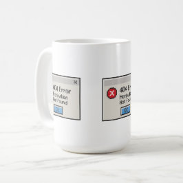 Taza De Café Error 404: Motivación No Encontrada