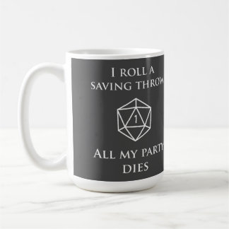 Taza De Café Error crítico de DnD