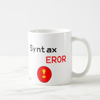 Taza De Café Error de sintaxis