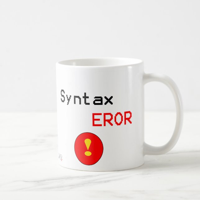 Taza De Café Error de sintaxis (Derecha)