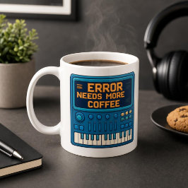 Taza De Café Error: Need More Coffee – Synthesizer Humor