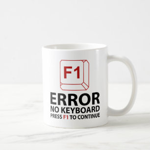 Taza De Café Error No Keyboard Presione F1 Para Continuar