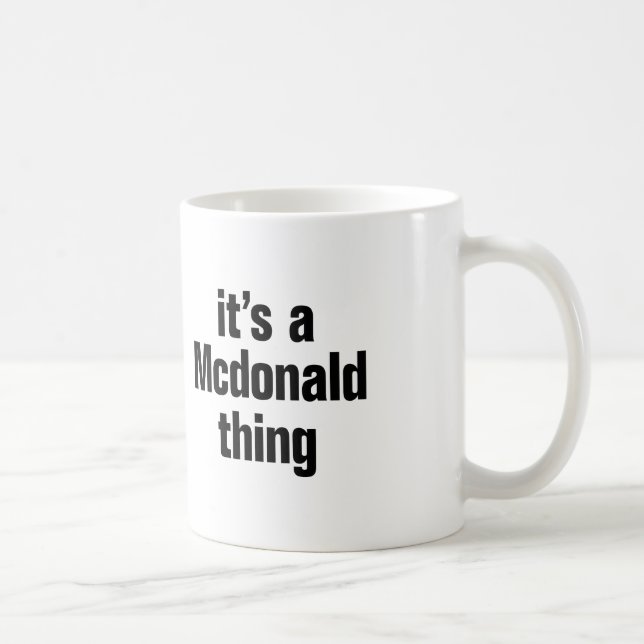 Taza De Café es algo mcdonald (Derecha)