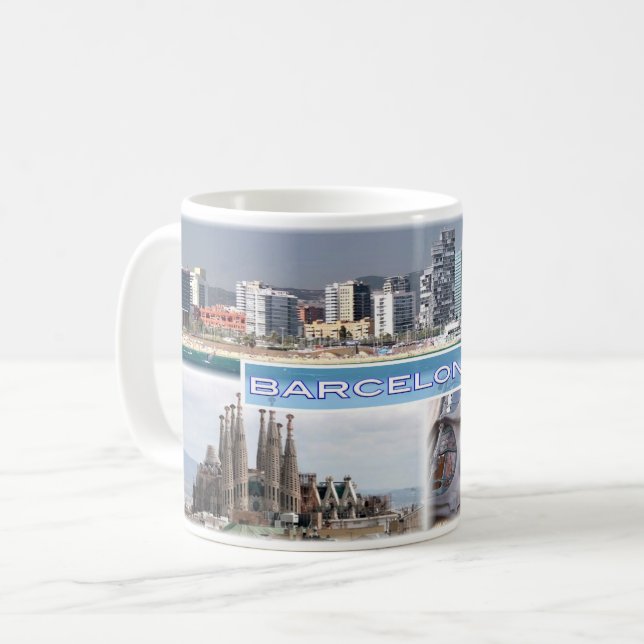 Taza De Café ES Barcelona - Skyline - Skyline - Sagrada Familia (Anverso izquierdo)