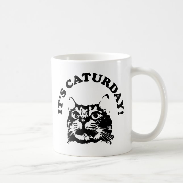 Taza De Café Es Caturday (Derecha)