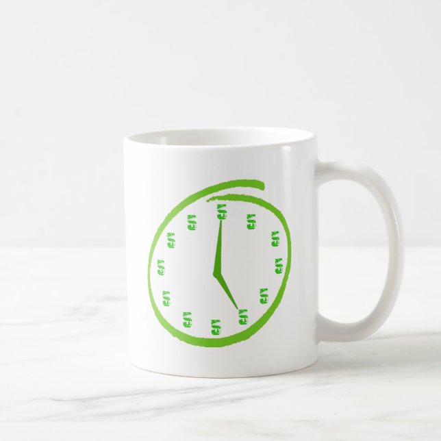 Taza De Café Es cinco en punto en alguna parte (Derecha)