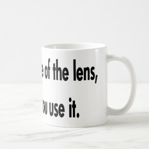 Taza De Café Es cómo usted utiliza la lente
