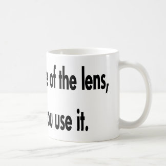Taza De Café Es cómo usted utiliza la lente
