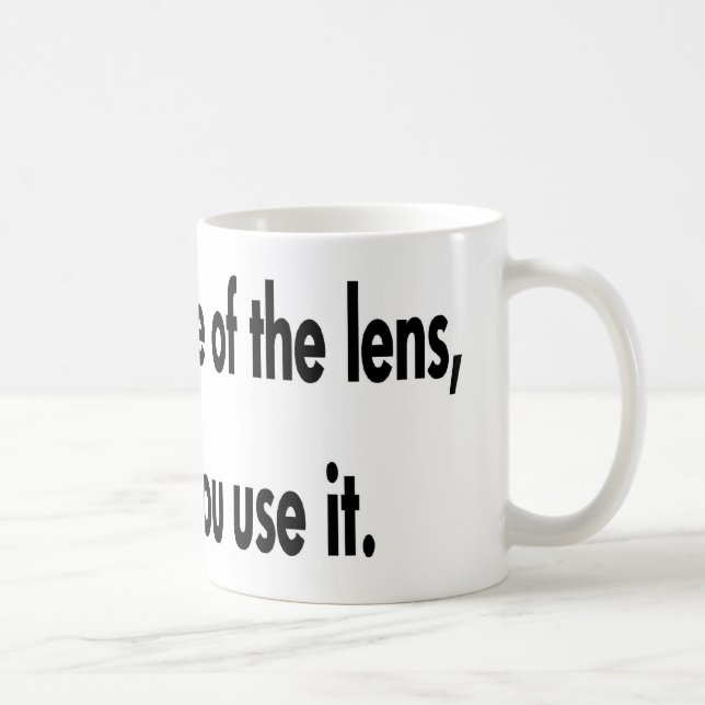 Taza De Café Es cómo usted utiliza la lente (Derecha)
