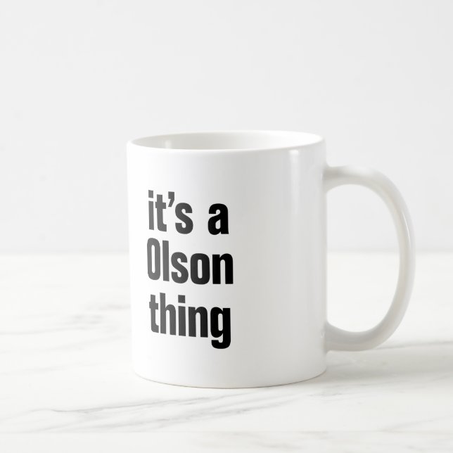 Taza De Café es cosa de olson (Derecha)