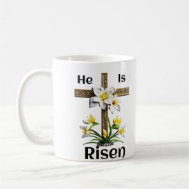 Taza De Café Es cristiano en la Cruz de Pascua de Risen