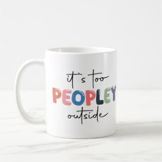 Taza De Café Es demasiado gente fuera de la taza.