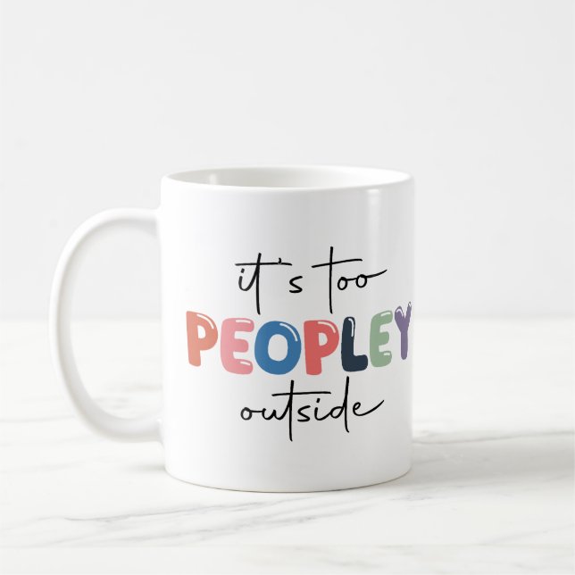 Taza De Café Es demasiado gente fuera de la taza. (Izquierda)